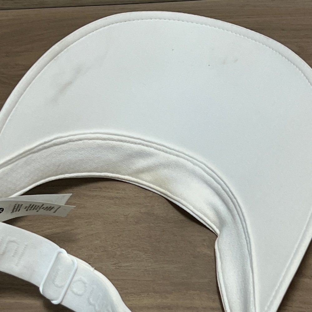 Lululemon White Visor Hat Cap Strap Back Lightwei… - image 7